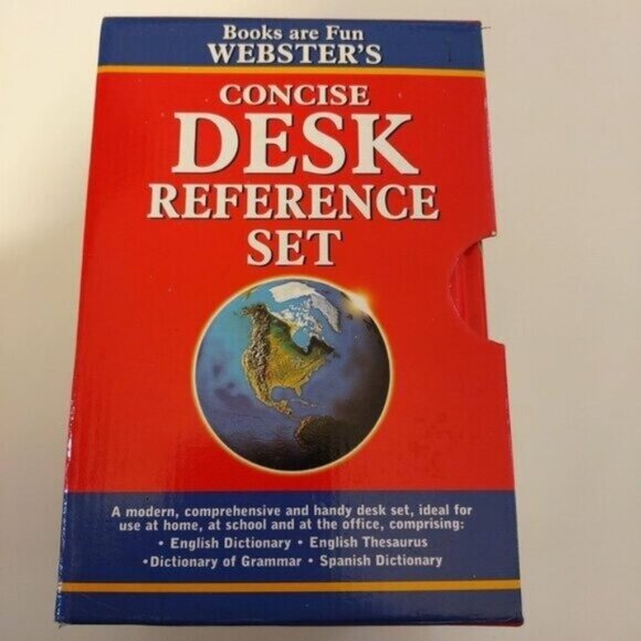 Webster's Concise Desk Reference Set-LIKE NEW-SET OF 4 - Picture 3 of 3